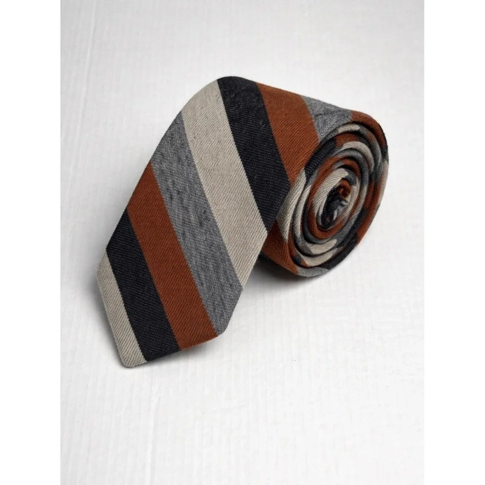 Vintage Briar All Wool Striped Tie Made in Scotland Old Money Academia Preppy